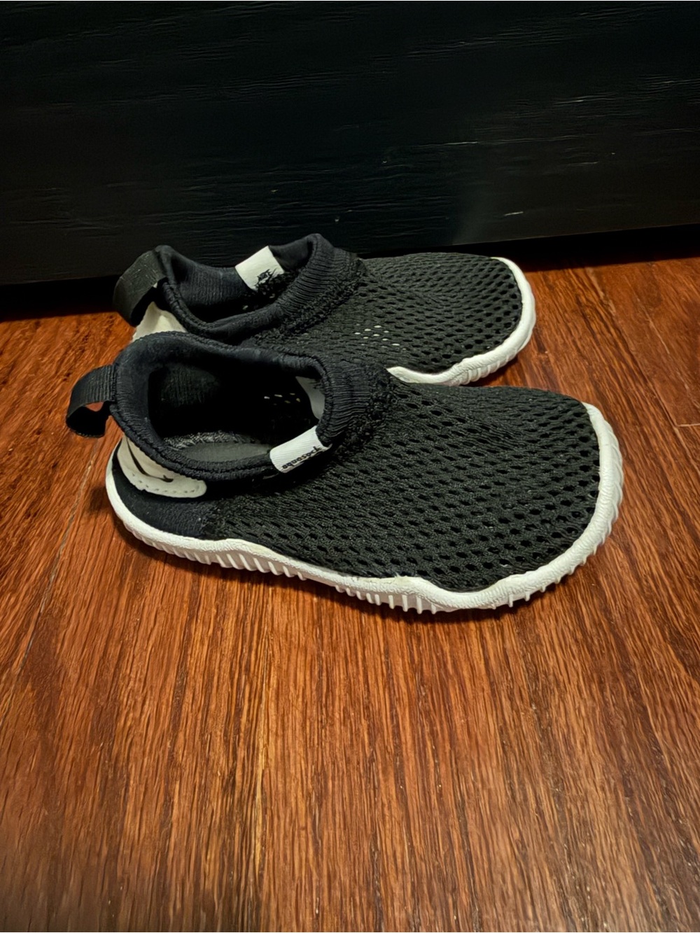 Kids Nike Black Slip-On Mesh Water Shoes - Size 4c